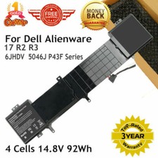 6JHDV Laptop Battery for Dell Alienware 17 R3 17.3" ALW17ED ALW17ER 14.8V 92Wh
