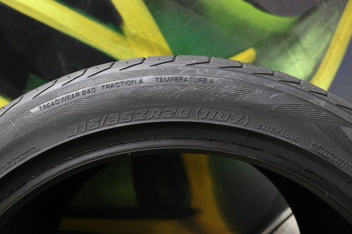 Set of 2 New 315/35ZR20 Yokohama Advan Sport V105 NO - 110Y - 9.5/32 - Picture 5 of 5