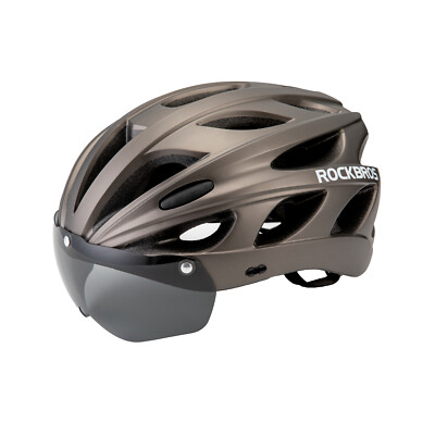 ROCKBROS Fahrradhelm Helm Mit Abnehmbare Visier Schutzbrille 6Farbe Damen Herren