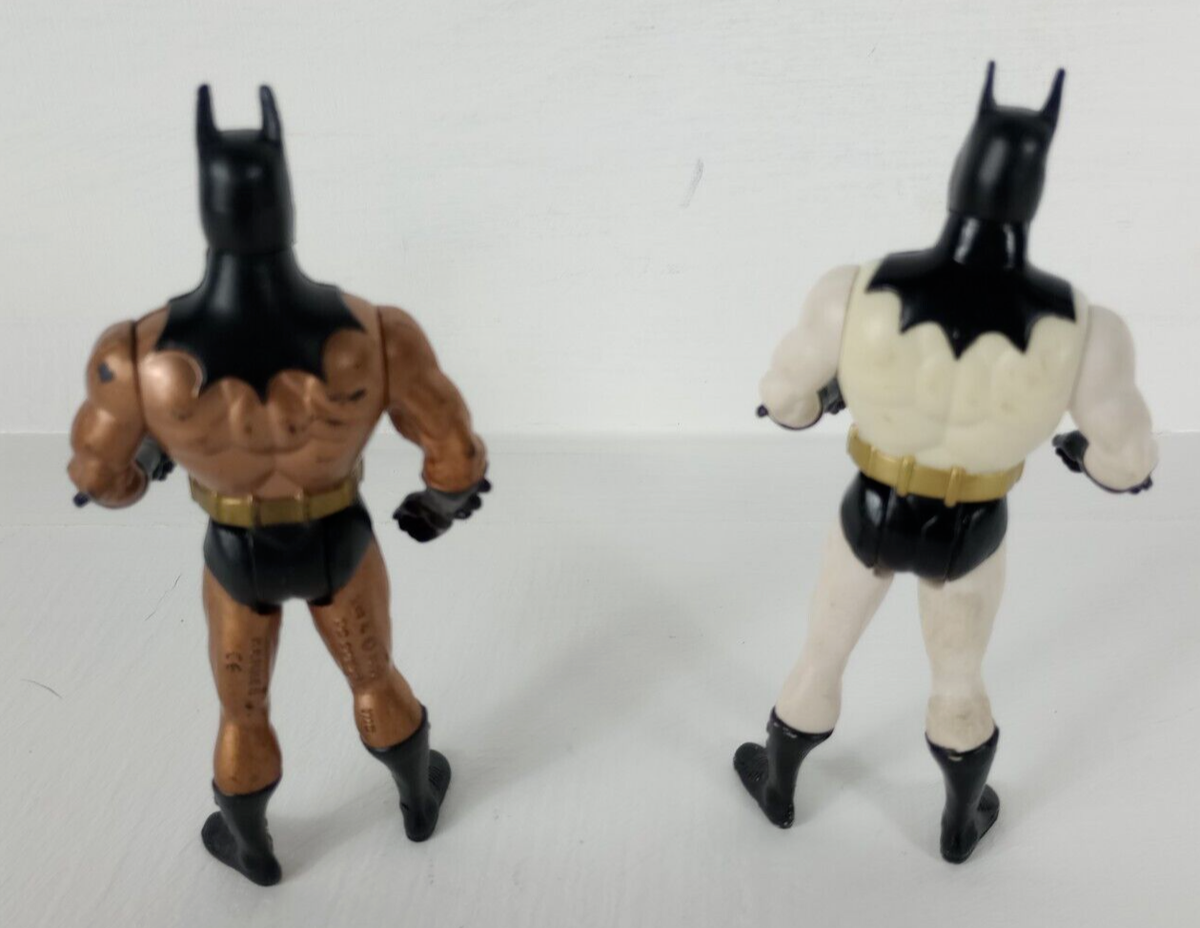 Kenner 1990 Batman 5 inch (x2) Action Figures Gold White | eBay