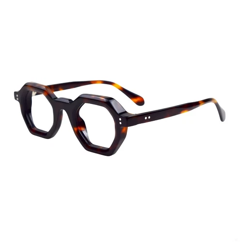 Acetat Vintage Brille quadratisch Männer Frauen klare Gläser Retro Brille Gestell - Bild 45 von 51