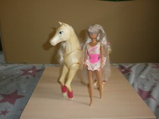 Barbie Pferd (Tawny) mit Bewegungsfunktion Barbiepuppe Mattel  2000