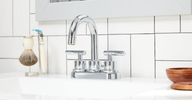 Glacier Bay Dorset 4 In. Centerset 2 Handle High Arc Bathroom 