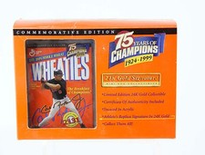 Wheaties Cal Ripken Jr. 75 Years Of Champions Gold Signature Card In Box NEW