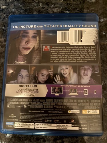 Unfriended (Blu-ray, 2014) Horror - VERY GOOD - Picture 2 of 3