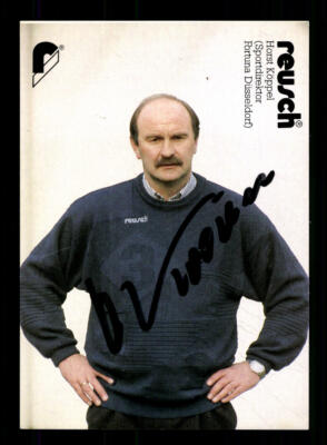 Horst Köppel Autogrammkarte Fortuna Düsseldorf 1991-92 Original Signiert