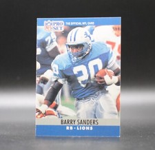 1990 Pro Set BARRY SANDERS Card #102 Detroit Lions
