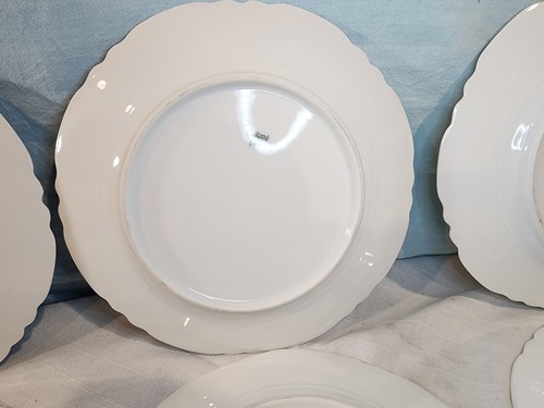 HAVILAND Limoges Schlieger 1 Ranson White Luncheon Plates, Set of 6 NICE! - Picture 18 of 22