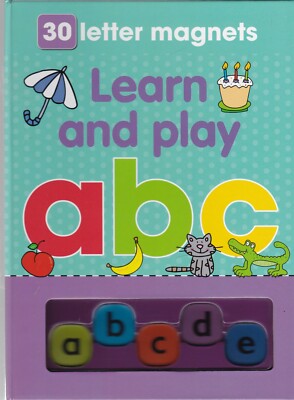 ALPHABET Magnet Learn and Play ABC (Board Book) AGE 3+ Play Activity Book