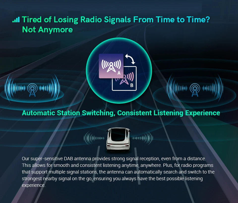 DAB/DAB+ Dongle für den Einsatz im Auto Hi-Fi-Radio-Tuner-Antenne Android - Bild 3 von 4