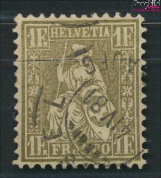 Briefmarken Schweiz 1862 Mi 28c geprüft gestempelt(9045686