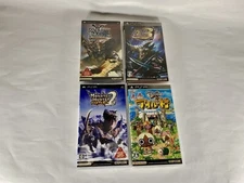 Lot 4 PSP Monster Hunter Portable 1st 2nd 3rd Pokapoka Airou Village Japan Game.