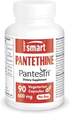 Supersmart Pantesin Pantethine 600 Mg per Day (Pantothenic Acid) - Active Vitami