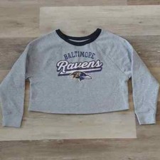 NWOT NFL Baltimore Ravens Girls Pullover Sweatshirt Size M