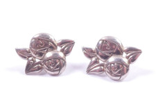 1996 Stud Earrings Glasgow Rose Rennie Mackintosh Design 925 Sterling Silver