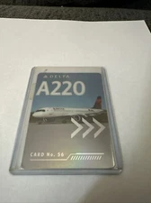 *RARE* Delta Airlines Pilot Trading Collectible Card A220-300 No.56 New In Case