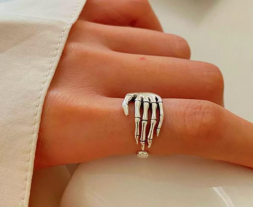 Amazon.com: 925 Sterling Silver Stackable Ring for Women Dainty Simple  Minimalis Bands Pinky Pure Silver Rings Thumb Ring Index Ring Size 3-10 :  Handmade Products