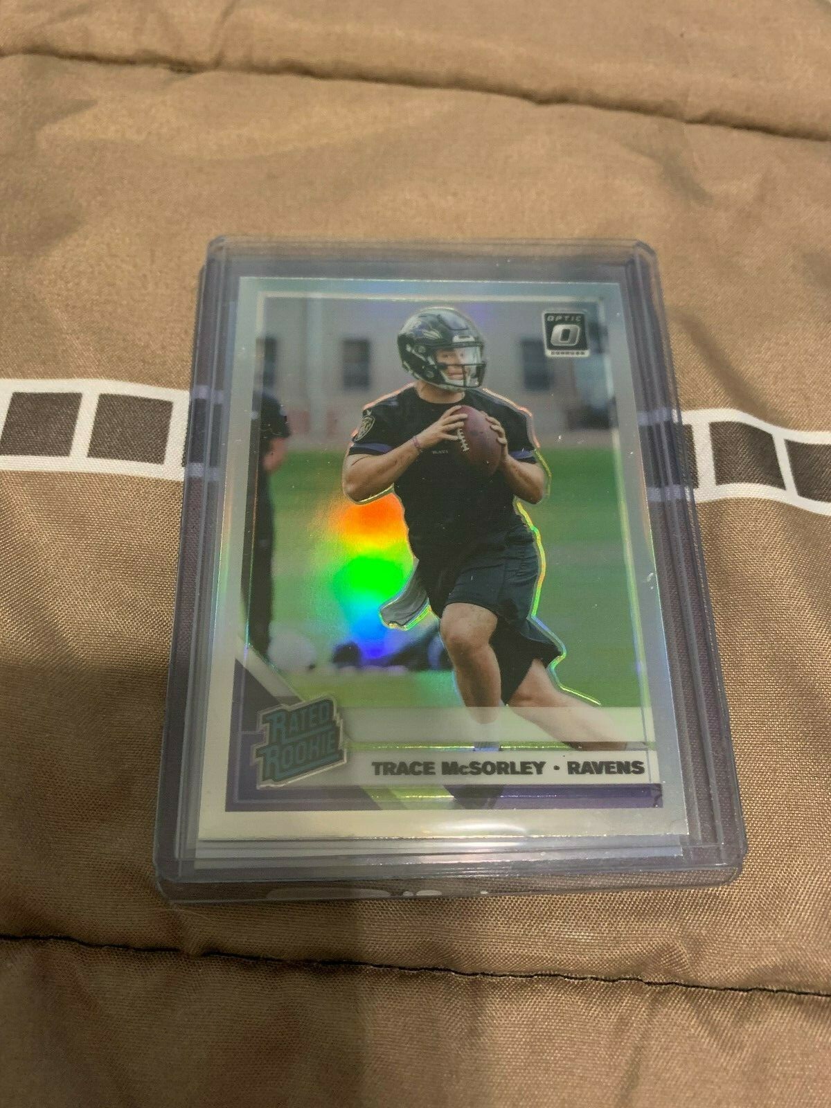 2019 Optics Rated Rookies Trace McSorley Silver Prizm - Ravens