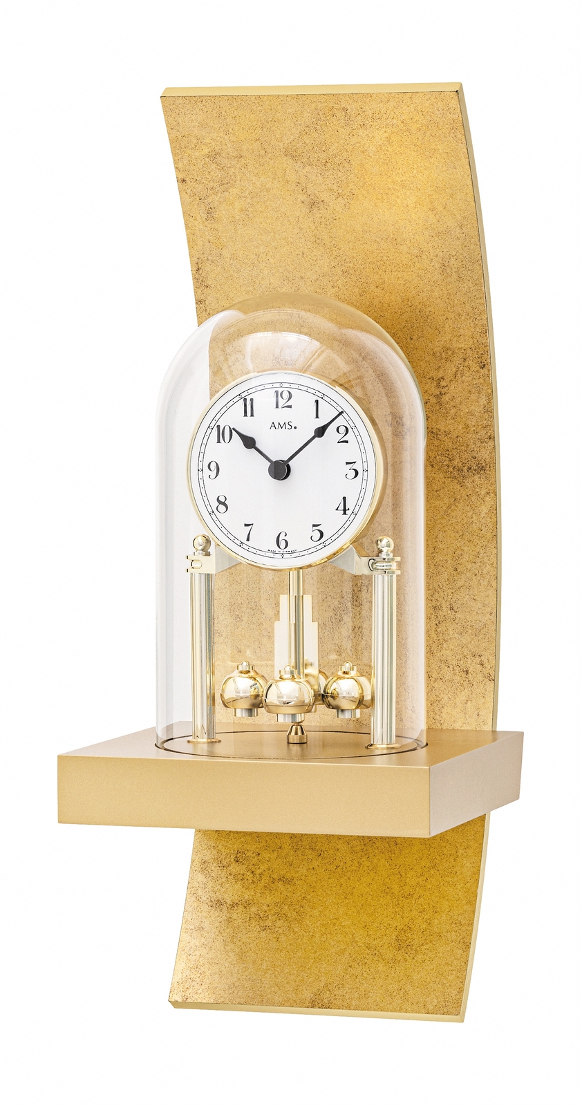 Mantel-clock with quartz movement, anniversary clock from AMS AM W7443 NEW