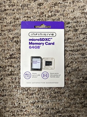 Infinitive 64GB SDXC Memory Card, Brand New &Free Shipping