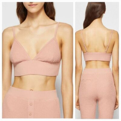 NWT Jonathan Simkhai Juliette Waffle Bralette Sz S