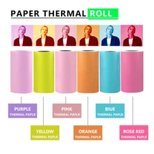 Self-Adhesive Colorful 57x30mm Sticker Thermal Paper For Mobile Label Maker