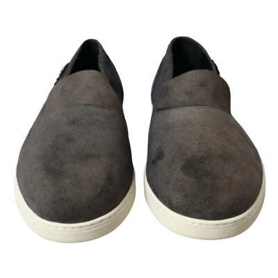 DOLCE & GABBANA Shoes Blue Suede Caiman Men Loafers Slippers  display picture 2