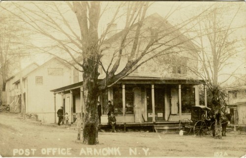 POST OFFICE IN ARMONK, NEW YORK & ORIGINAL ca 1900's REAL PHOTO POSTCARD - 第 1/2 張圖片