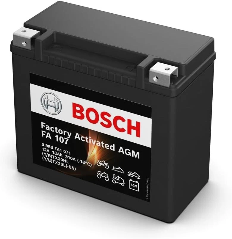 BATTERIA Bosch GEL YTX20L-BS HARLEY DAVIDSON 883 SPORTSTER 1200 1250 V-ROD 1130 - Immagine 2 di 4