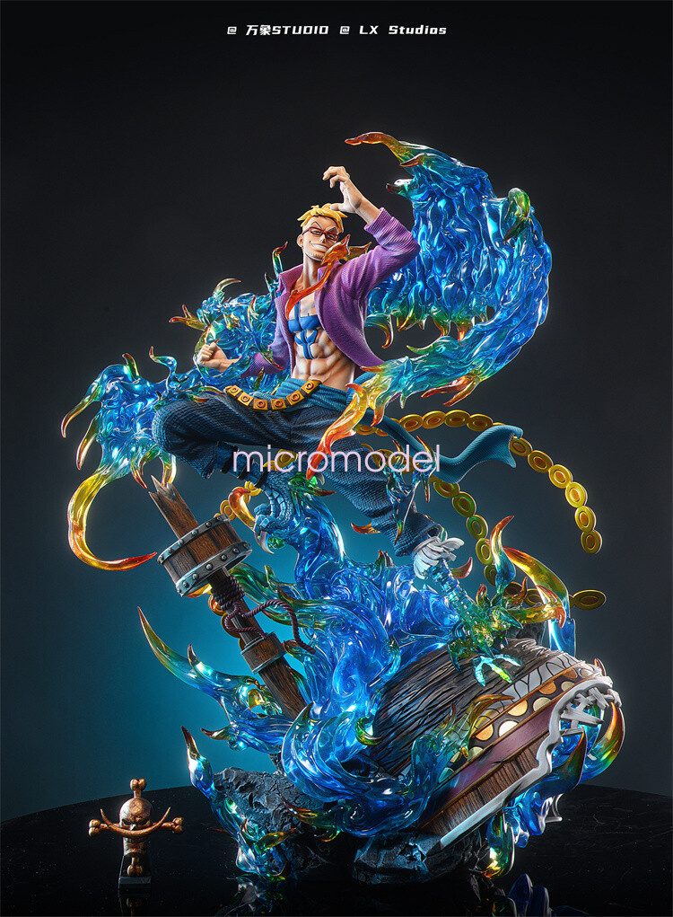 WX Studio LX One Piece 1/6 Fire Phoenix Marco Resin Painted LED