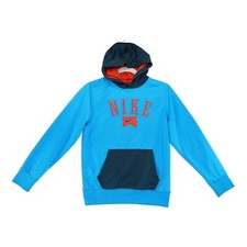 NIKE Engineered for World Class Hoodie Boys 12-13 YRS Large Blue Orange