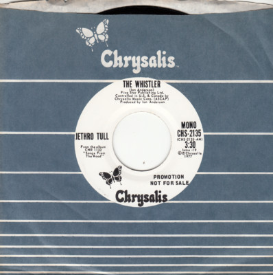 JETHRO TULL - THE WHISTLER - PROMO CHRYSALIS 45 - GREAT SHAPE