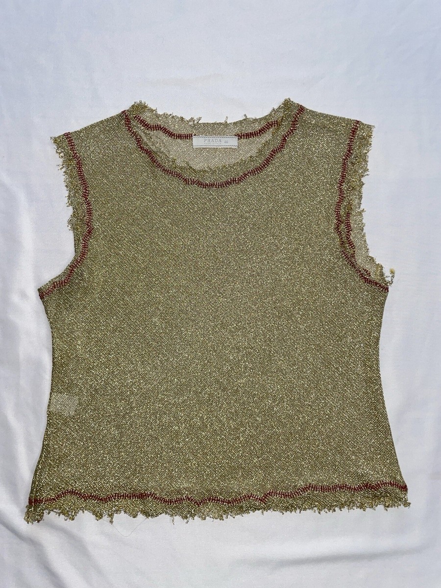トップス FW2000 PRADA WOMEN KNIT VEST Prada V-Neck Cashmere Sweater Vest - Bergdorf Goodman