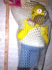 The Simpsons Squeezies Homer Simpson with Doughnut 1999 ALPI 5" Tall NEW