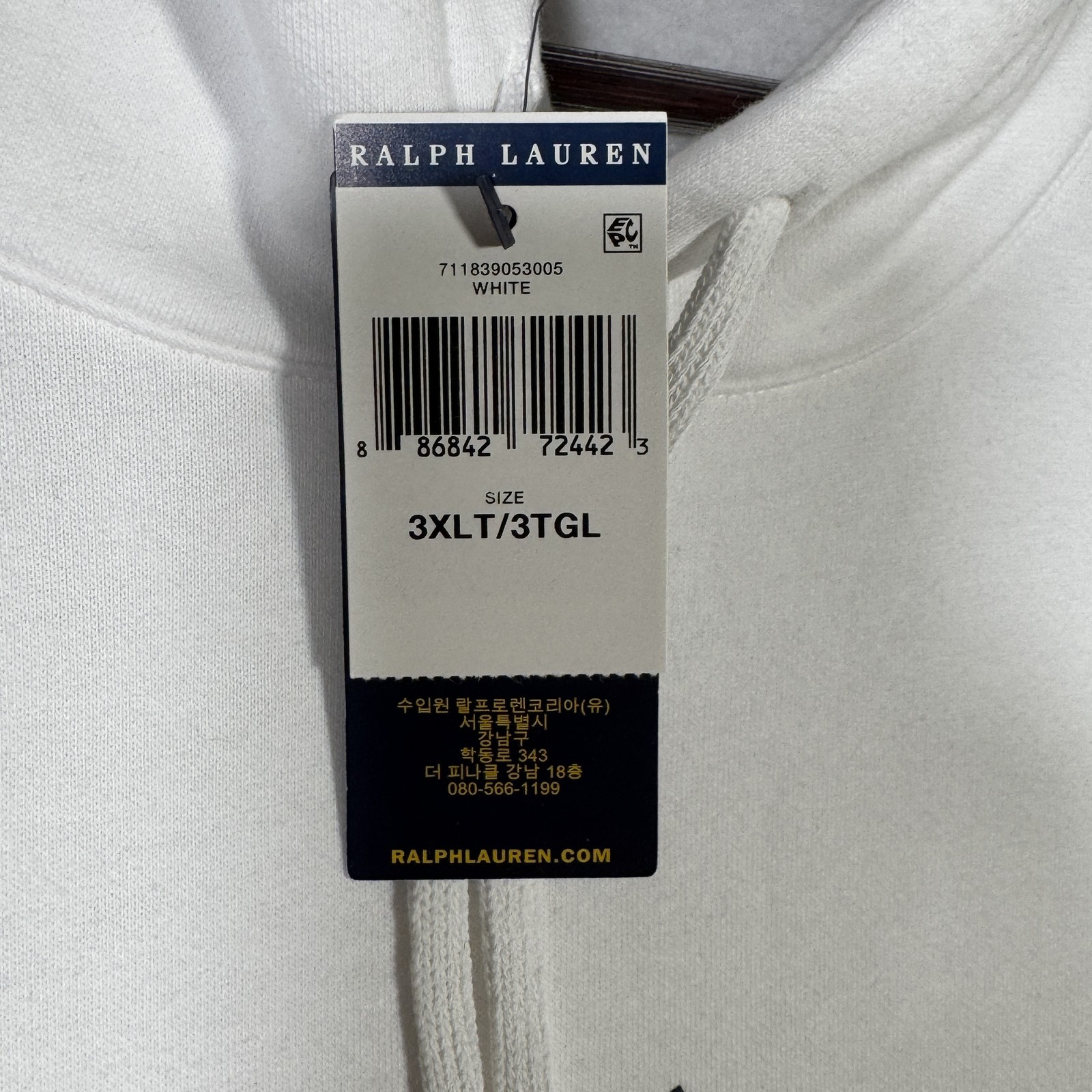 Polo Ralph Lauren Felpa con Cappuccio Uomo 3XLT Big Pony Pullover Felpa Grafica 3XL Alta