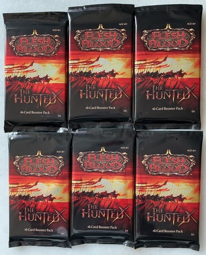 Flesh And Blood - The Hunted Booster Packs X6 New & Sealed Packs