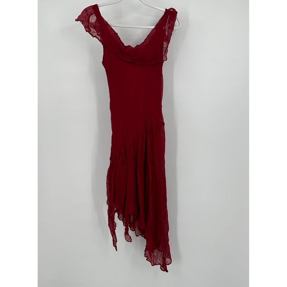 Vestido Robbie Bee para mujer de seda encantada Fairycore talla 6 con cuentas Cottage Noir Foto 3 de 4