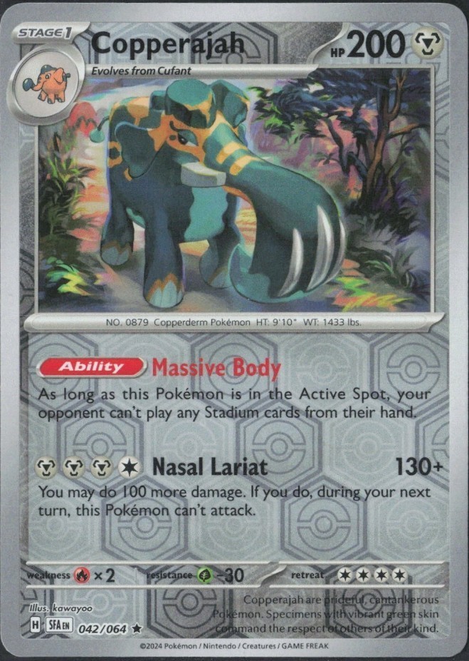 Pokemon TCG Copperajah 042/064 Shrouded Fable - Reverse Holo NM