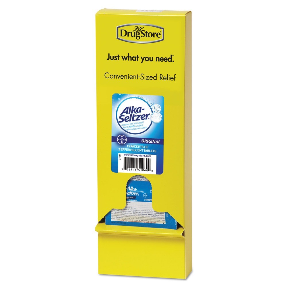 Alka-Seltzer 51060 Оригинальное средство для облегчения боли в желудке (15/BX) Новое