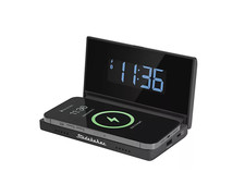 Techmate 3-in-1 Portable Bluetooth Speaker, Power Bank  Clock