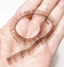 Morezmore M00475 1pc Miniature Eyelashes for Doll Puppet Brown 8mm