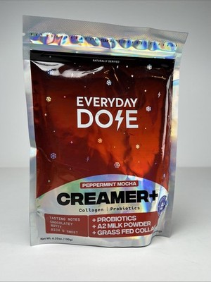 Everyday Dose Peppermint Mocha Creamer+  Collagen Probiotics A2 Milk EXP 12/27