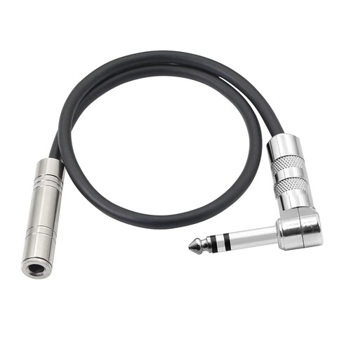 PNGKNYOCN 6.35mm Auf 3.5mm Kopfhöreradapter – 0,3m Stereo-Audiokabel, Vergoldete Anschlüsse, Für Gitarre, Verstärker & Smartphones
