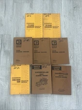 Lot Of 8 Vintage CAT Caterpillar Parts Catalogs Manuals MARINE ENGINES BOAT