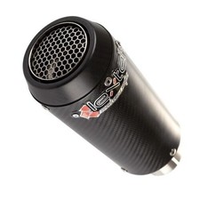 ** LEXTEK CP9C Full Carbon Fibre 51mm Short Slip On End Can Exhaust Silencer