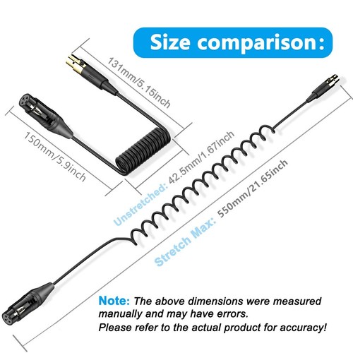 XLR 3Pin Male to XLR 4Pin Female Amplifier Audio Mixer Microphone Camera5733 - Picture 7 of 7