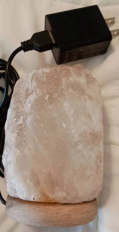 Lámpara de Sal del Himalaya USB, Lámpara Bombilla LED Cambiante Multicolor, Lámpara de Sal (2) Foto 2 de 4