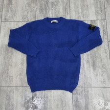 Stone Island Herren Grobstrickpullover Blau R...