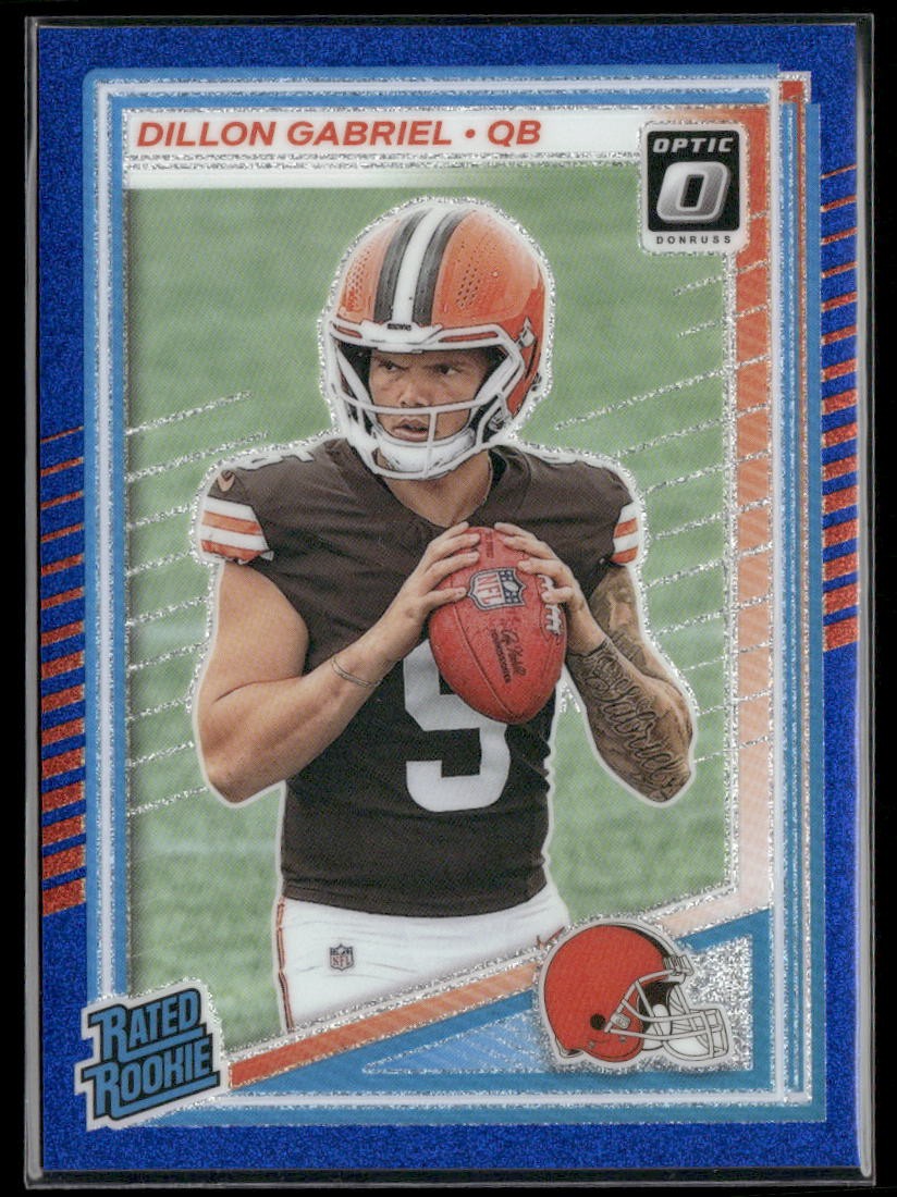 2025 Donruss Optic #263 Dillon Gabriel Blue Glitter