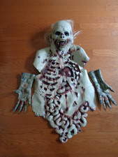 Halloween Scary Decaying Zombie Latex Costume with Hands  Back Strap